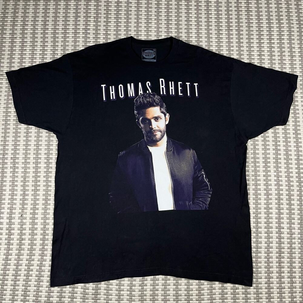Thomas Rhett Country Music 2017 Home Team Tour Black Tee T Shirt Men’s Sz 2XL
